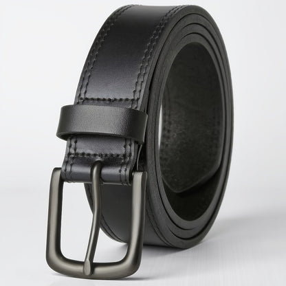 Men's Belt - 's Leather Full Grain Genuine Leather Handmade Dress Stainless Steel - product detail view 32