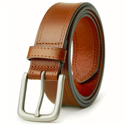 Men's Belt - 's Leather Full Grain Genuine Leather Handmade Dress Stainless Steel - product detail view 44