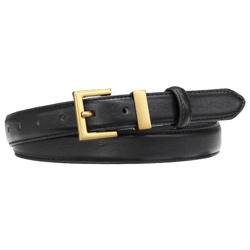 Women's Belt - Square Buckle for - Color Block Casual Dress for Jeans Pants Dresses, Hand - product detail view 3