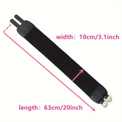 Women's Belt - Wide Corset for Bimetallic Buckle Elastic Waist - Casual Dress Shirt - product detail view 10