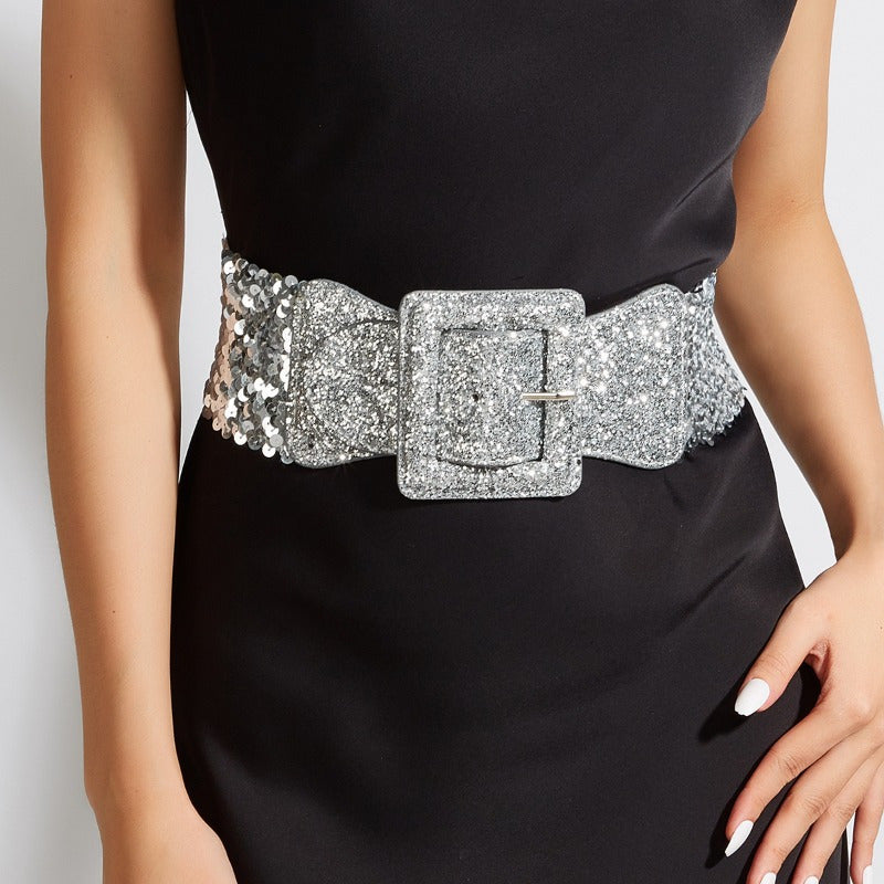 Women's Belt - Wide Waist for Butterfly Buckle Girdle - French Fashion Elegant Cincher - product detail view 8