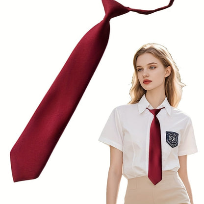 Men's Necktie - Pre-Tied Knotless Adjustable Tie 5 Pack for & Women Academic Style for - product detail view 5