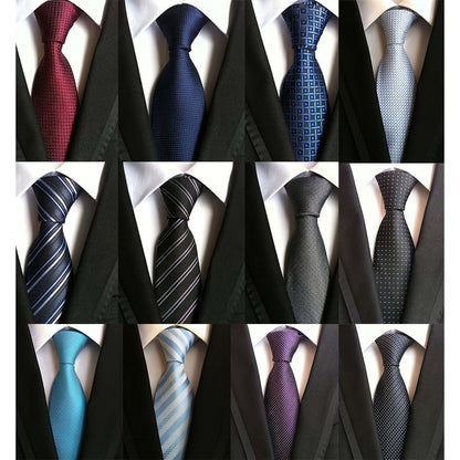 Men's Necktie - 's Ties Set 12 Pack - Classic Jacquard Woven Tie Lot for Business Formal - main product view