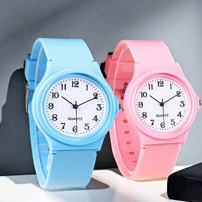 Men's Quartz Watch - Analog Set of 2 - Minimalist Round Face Casual Wristwatch with Movement - product detail view 14