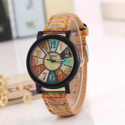 Men's Quartz Watch - Boho Colorful for Women Analog Wristwatch Fashion Casual Daily Dress - product detail view 2