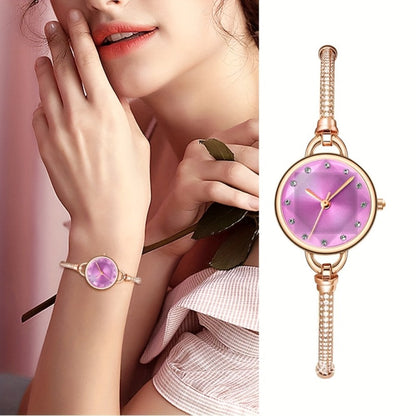 Women's Quartz Watch - Bracelet for Hexagonal Case Stainless Steel Analog Dress Wristwatch Petite - product detail view 13