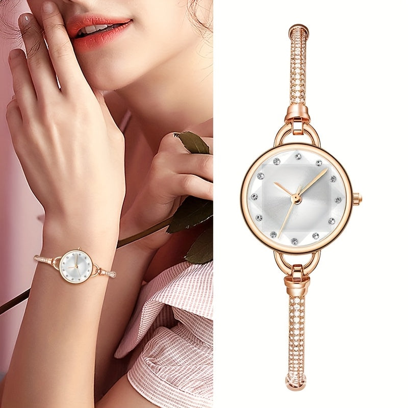 Women's Quartz Watch - Bracelet for Hexagonal Case Stainless Steel Analog Dress Wristwatch Petite - product detail view 20