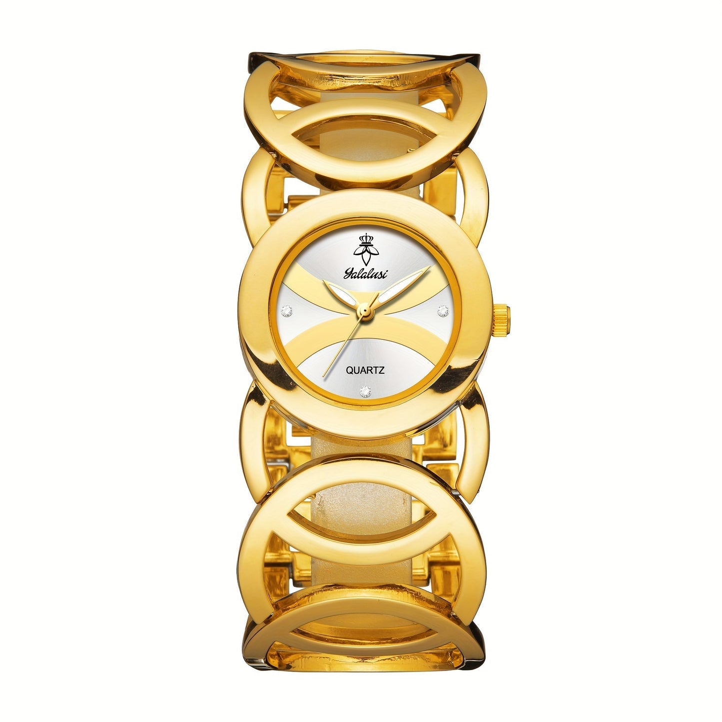 Women's Quartz Watch - Butterfly Rhinestone 's Gold Silver Tone Glowing Dial Elegant Fashion - product detail view 14
