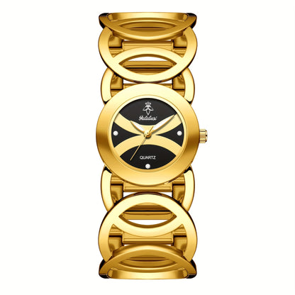 Women's Quartz Watch - Butterfly Rhinestone 's Gold Silver Tone Glowing Dial Elegant Fashion - product detail view 16