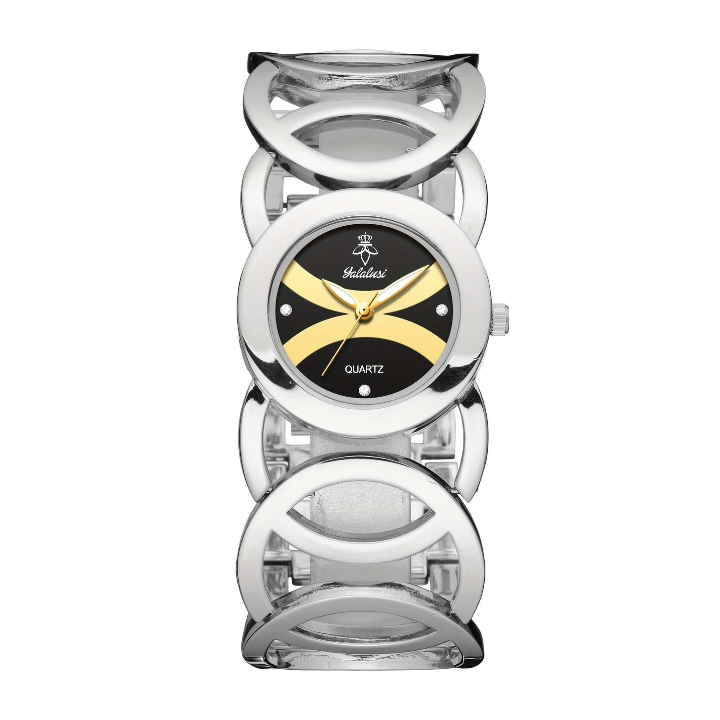Women's Quartz Watch - Butterfly Rhinestone 's Gold Silver Tone Glowing Dial Elegant Fashion - product detail view 17