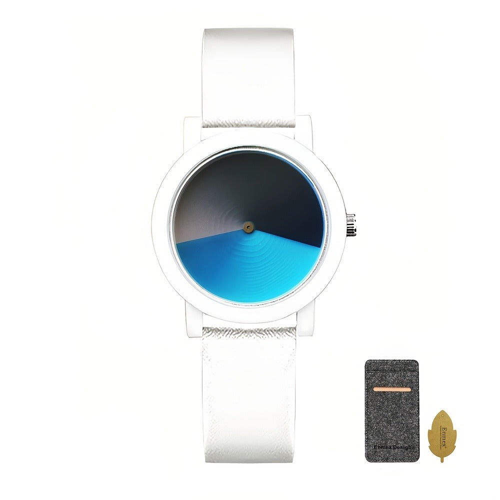 Women's Quartz Watch - Color Changing for Glamorous Shifting Color Display PU Leather Strap - product detail view 3