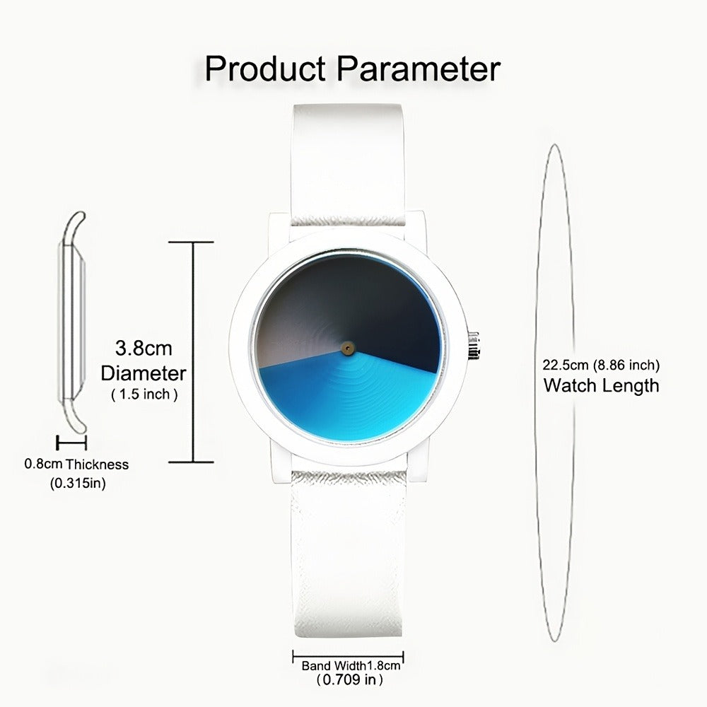 Women's Quartz Watch - Color Changing for Glamorous Shifting Color Display PU Leather Strap - product detail view 6