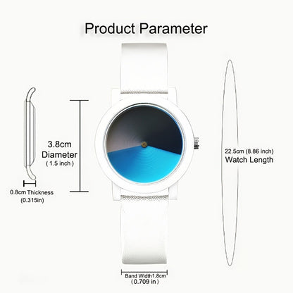 Women's Quartz Watch - Color Changing for Glamorous Shifting Color Display PU Leather Strap - product detail view 6