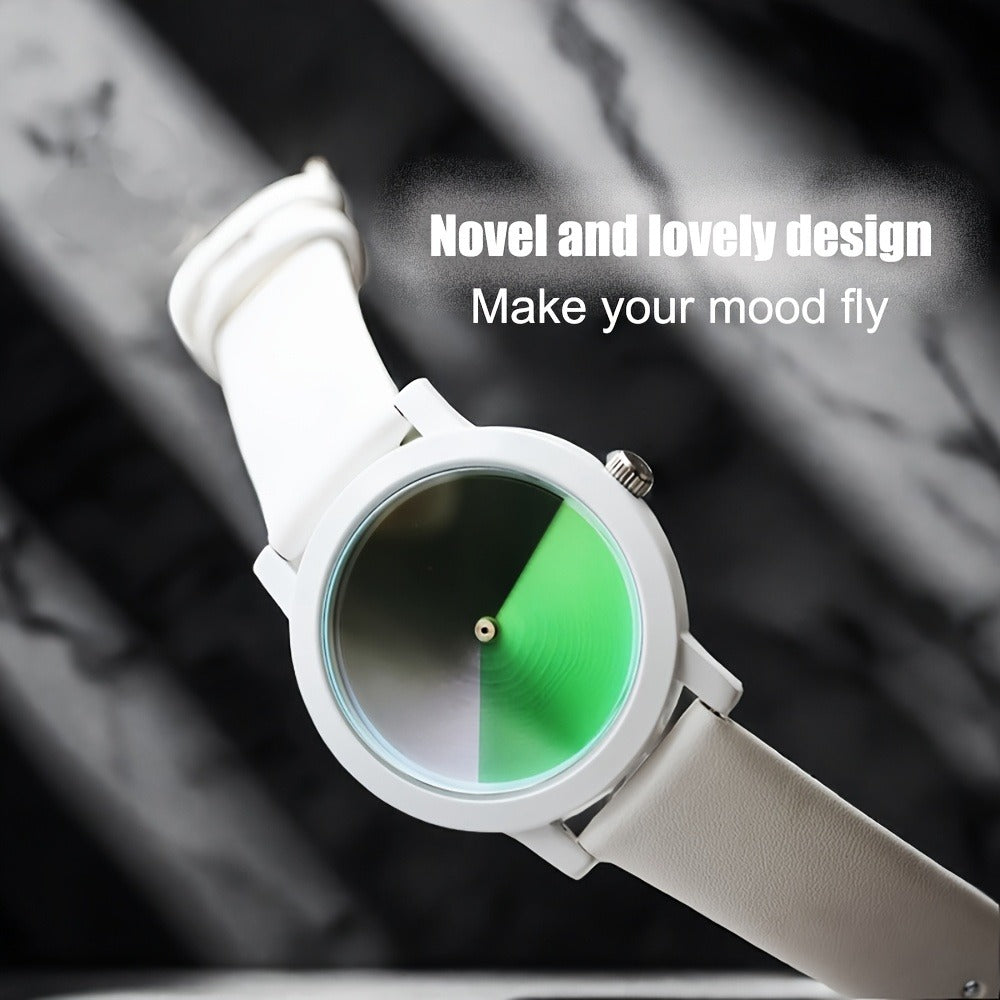 Women's Quartz Watch - Color Changing for Glamorous Shifting Color Display PU Leather Strap - product detail view 16
