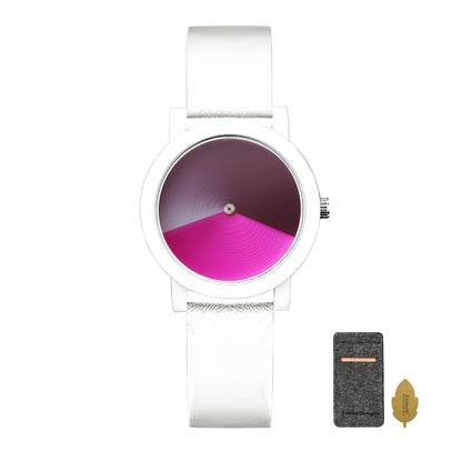 Women's Quartz Watch - Color Changing for Glamorous Shifting Color Display PU Leather Strap - product detail view 17