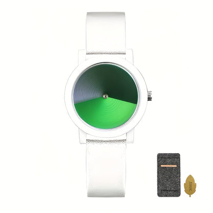 Women's Quartz Watch - Color Changing for Glamorous Shifting Color Display PU Leather Strap - product detail view 18
