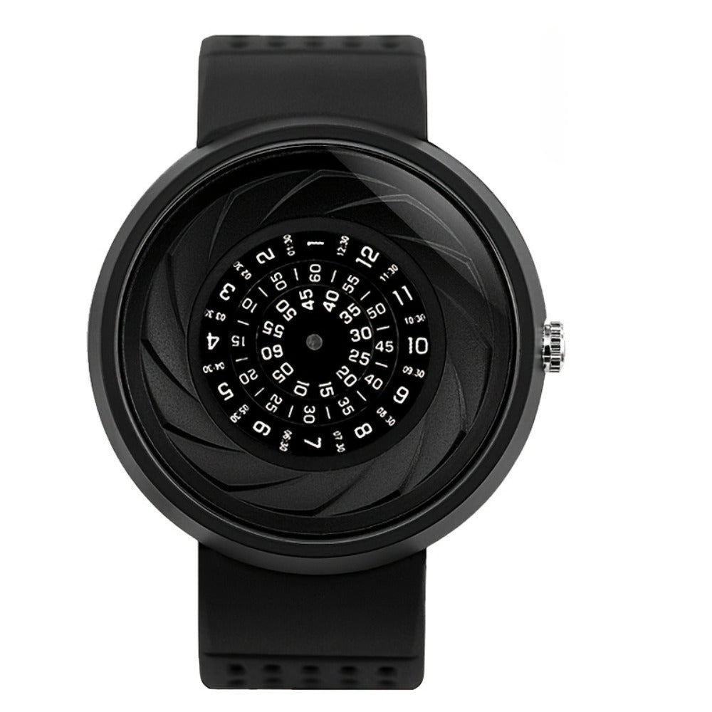 Men's Quartz Watch - Concept Password Dial for Unique Fashion Wristwatch with Extra Strap & - product detail view 3