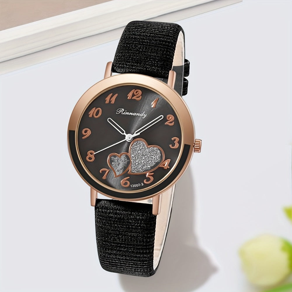 Women's Quartz Watch - Cute Shiny Heart Candy Color Fashion Analog Wristwatch Colorful Casual - product detail view 7