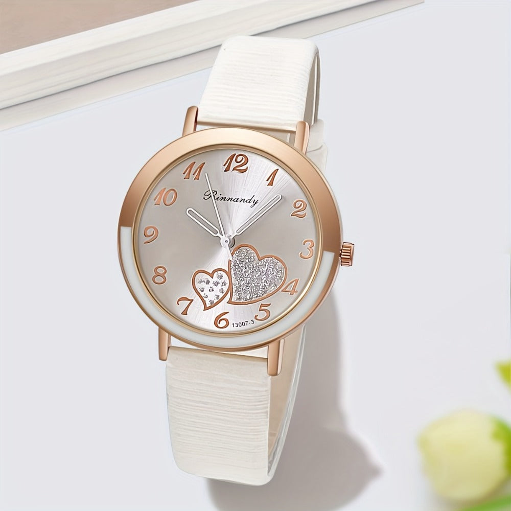 Women's Quartz Watch - Cute Shiny Heart Candy Color Fashion Analog Wristwatch Colorful Casual - product detail view 9