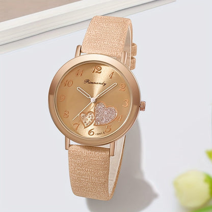Women's Quartz Watch - Cute Shiny Heart Candy Color Fashion Analog Wristwatch Colorful Casual - product detail view 10