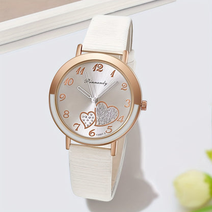 Women's Quartz Watch - Cute Shiny Heart Candy Color Fashion Analog Wristwatch Colorful Casual - product detail view 15