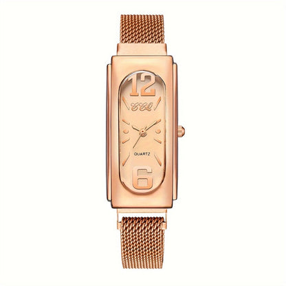 Women's Quartz Watch - Fashion Casual for Innovative Analog Dial, Everyday Wristwatch, Versatile - product detail view 12