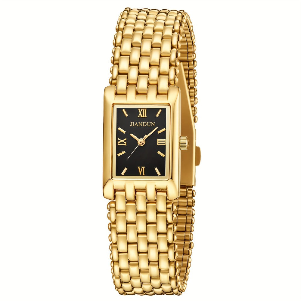 Women's Quartz Watch - Gold Bracelet for Vintage Ladies Wristwatch, Stainless Steel Band - product detail view 4