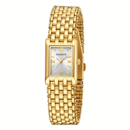Women's Quartz Watch - Gold Bracelet for Vintage Ladies Wristwatch, Stainless Steel Band - product detail view 6