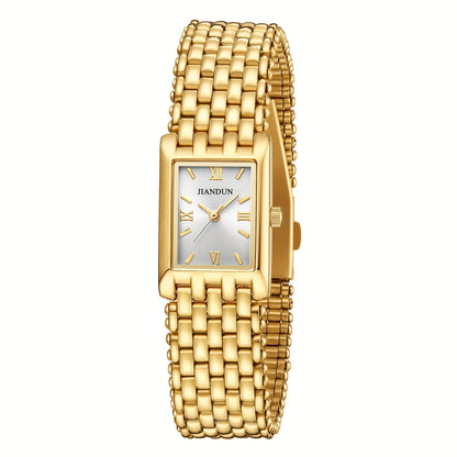 Women's Quartz Watch - Gold Bracelet for Vintage Ladies Wristwatch, Stainless Steel Band - product detail view 9