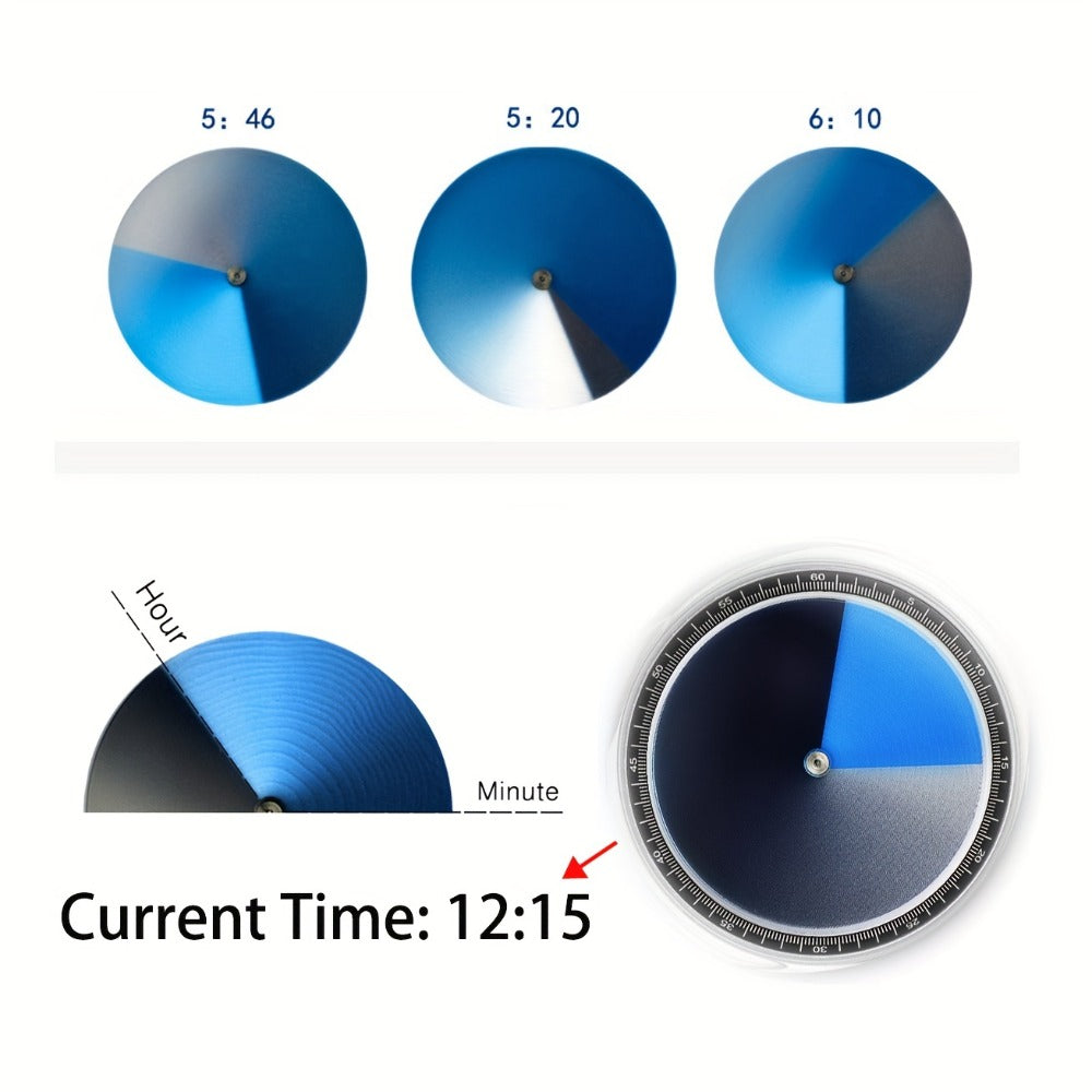 Men's Quartz Watch - Gradient Color Unisex Creative Unique Dial Wristwatch Women Blue Red Green - product detail view 14