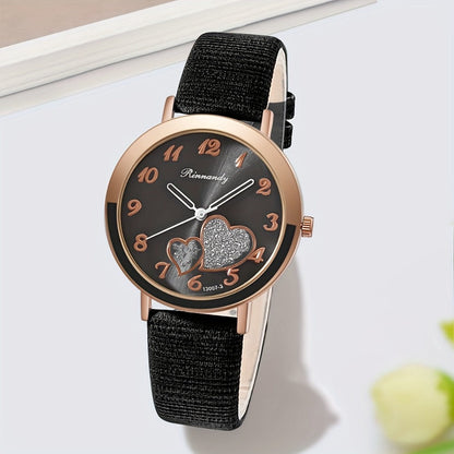 Women's Quartz Watch - Heart for Candy Color Wristwatch, Cute Zinc Alloy Case & Band, Fashion - product detail view 7