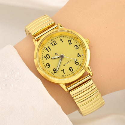 Women's Quartz Watch - Luminous 's with Elastic Band Adjustable Wristwatch, Glow in Dark Dial - product detail view 16