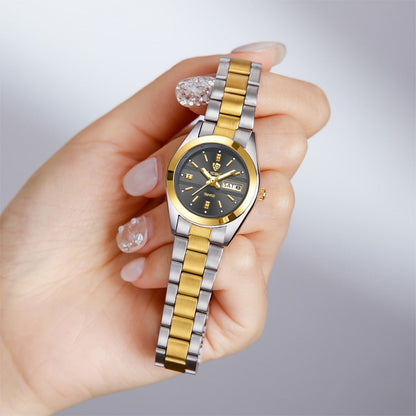 Women's Quartz Watch - Luxury 's Japan Movement Luminous Hands Stainless Steel Band - Elegant - product detail view 4