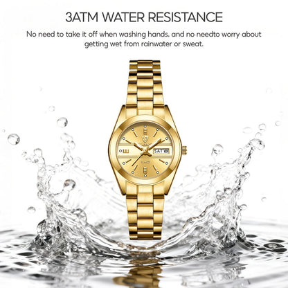 Women's Quartz Watch - Luxury 's Japan Movement Luminous Hands Stainless Steel Band - Elegant - product detail view 11