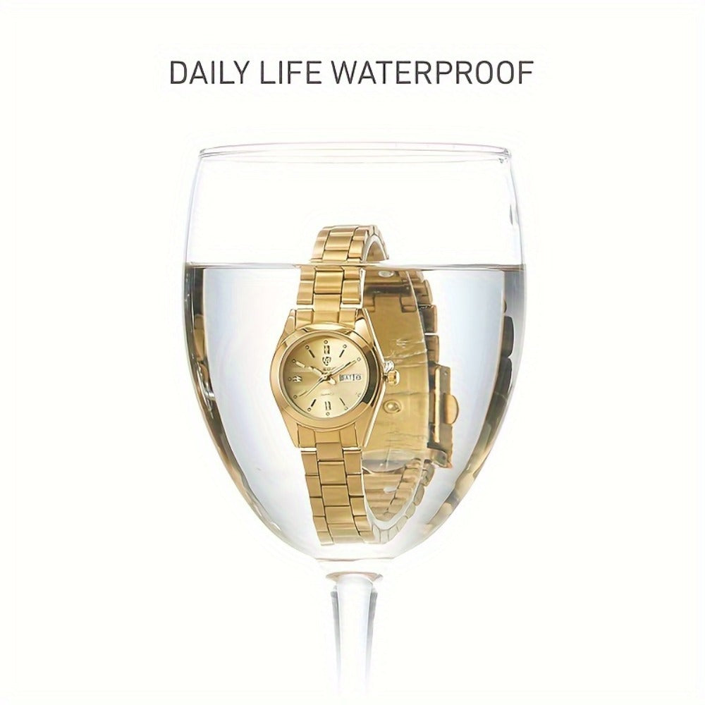 Women's Quartz Watch - Luxury 's Japan Movement Luminous Hands Stainless Steel Band - Elegant - product detail view 16