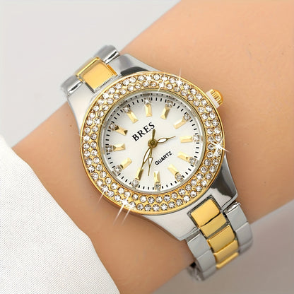 Women's Quartz Watch - Rhinestone Butterfly 's Crystal Diamond Dial, Movement, Steel Button - product detail view 8