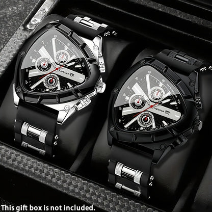 Men's Quartz Watch - 's Casual Fashion Date Calendar Display Analog Pointer Single or 2pcs Set - product detail view 2