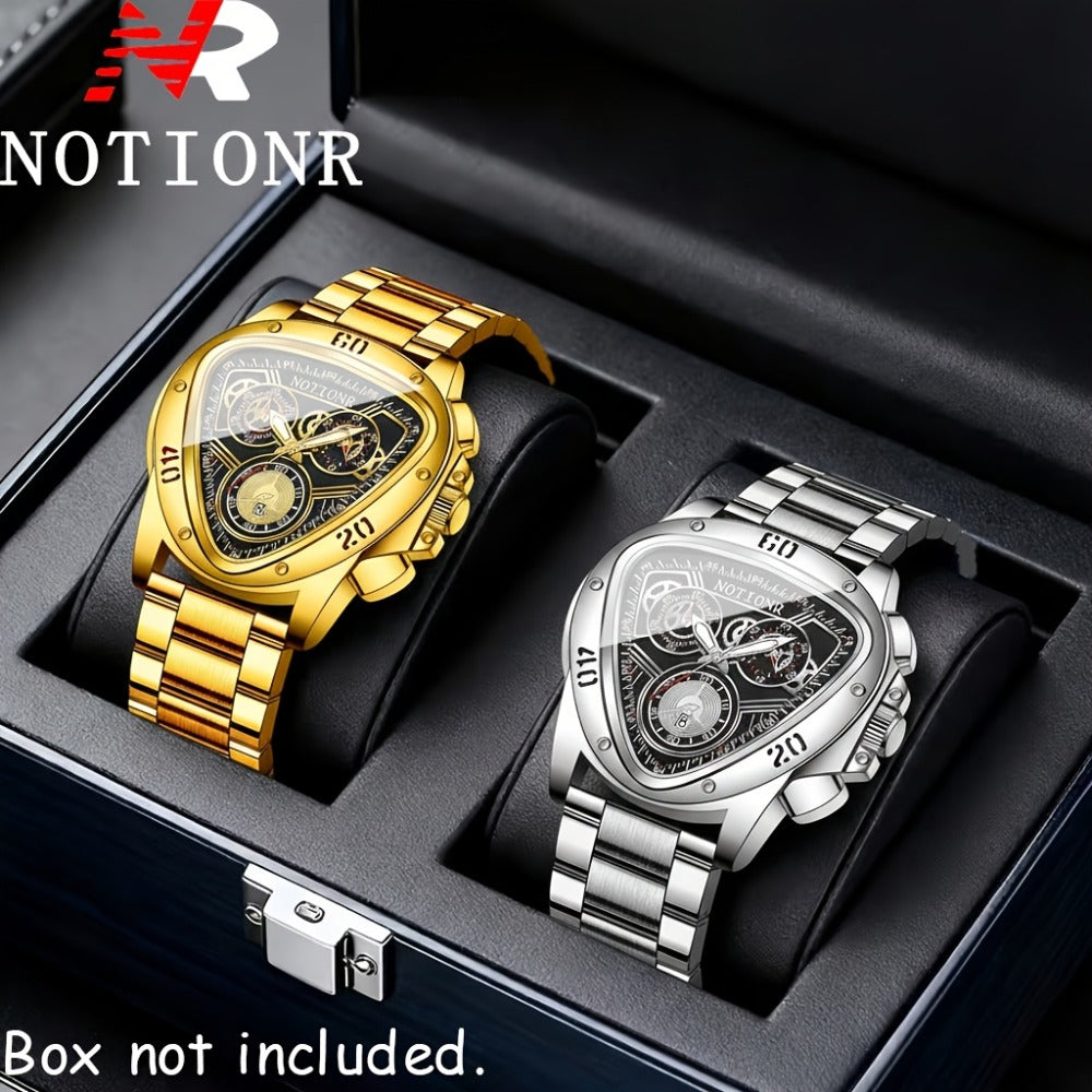 Men's Quartz Watch - 's Casual Fashion Date Calendar Display Analog Pointer Single or 2pcs Set - product detail view 21