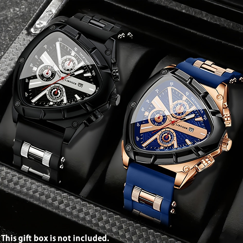 Men's Quartz Watch - 's Casual Fashion Date Calendar Display Analog Pointer Single or 2pcs Set - product detail view 64