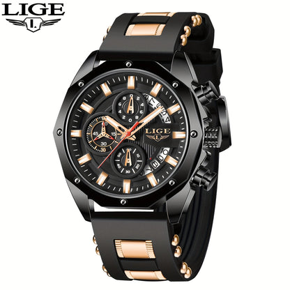 Men's Quartz Watch - 's Chronograph with Luminous Dial & Calendar | Stopwatch, Outdoor Sports - product detail view 28
