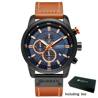 Men's Quartz Watch - 's Chronograph Sport Stopwatch, Date Display, Round Dial Wristwatch for in - product detail view 22