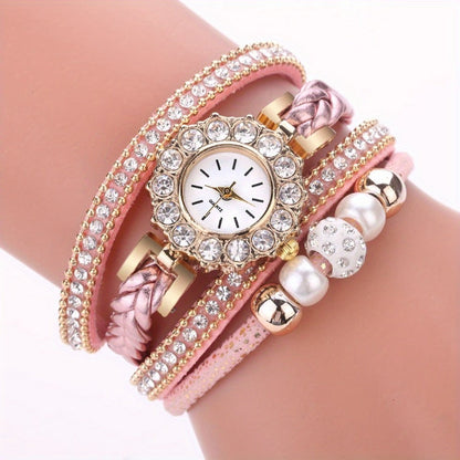 Women's Quartz Watch - 's PU Leather Bracelet Alloy Case Glass Dial Casual Dress Fashion - product detail view 3