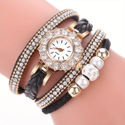 Women's Quartz Watch - 's PU Leather Bracelet Alloy Case Glass Dial Casual Dress Fashion - product detail view 11