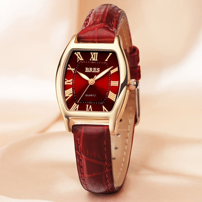 Women's Quartz Watch - 's Tonneau Faux Leather Strap Zinc Alloy Case Barrel Shaped Analog - main product view