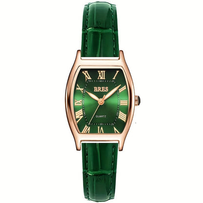 Women's Quartz Watch - 's Tonneau Faux Leather Strap Zinc Alloy Case Barrel Shaped Analog - product detail view 3