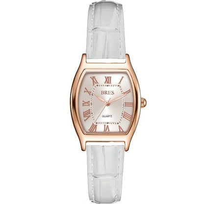 Women's Quartz Watch - 's Tonneau Faux Leather Strap Zinc Alloy Case Barrel Shaped Analog - product detail view 5