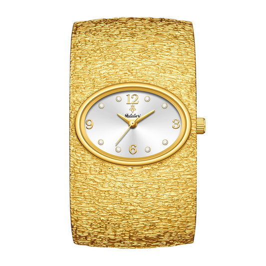Women's Quartz Watch - 's Vintage Rhinestone Oval Dial Zinc Alloy Case Analog Wristwatch Elegant - product detail view 19