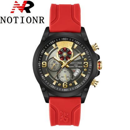 Men's Quartz Watch - Silicone for Fashion Casual Date Display Sport Wristwatch Sporty Design - product detail view 17