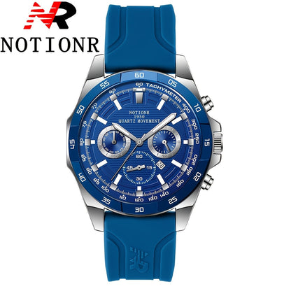 Men's Quartz Watch - Silicone for Fashion Casual Date Display Sport Wristwatch Sporty Design - product detail view 55