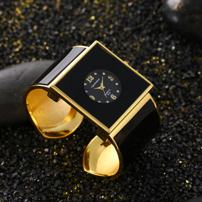 Women's Quartz Watch - Square for Sophisticated Wristwatch, Minimalist Rectangle Dial, Fashion - product detail view 10
